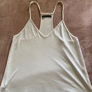 White Flowy A&F Racerback Top